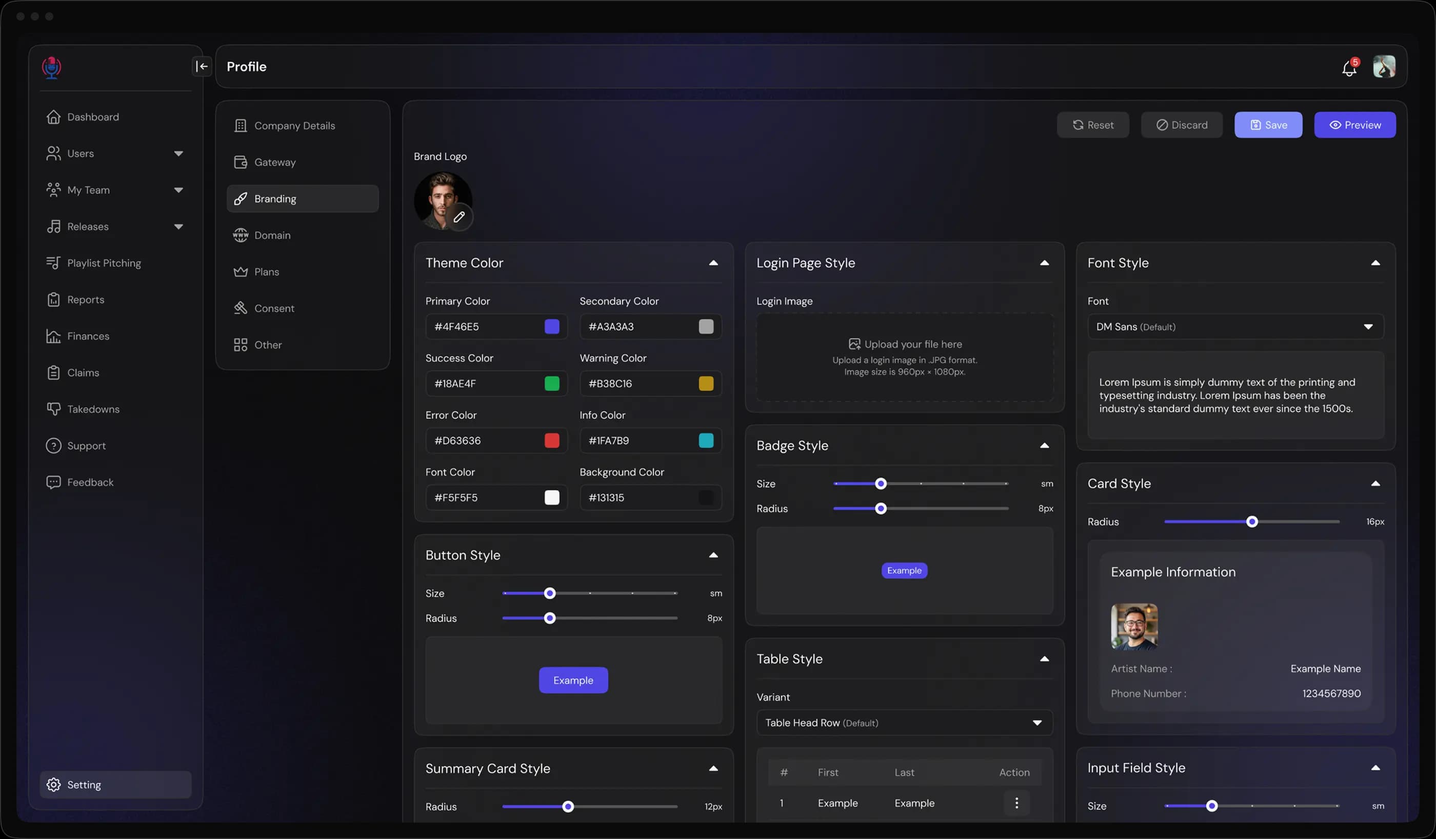 ASUPX Suite complete branding control dashboard